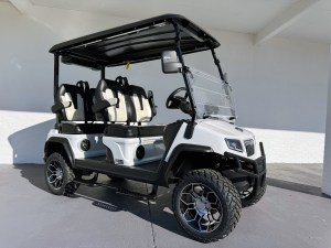 White Evolution D5 Maverick 4 Plus Golf Cart